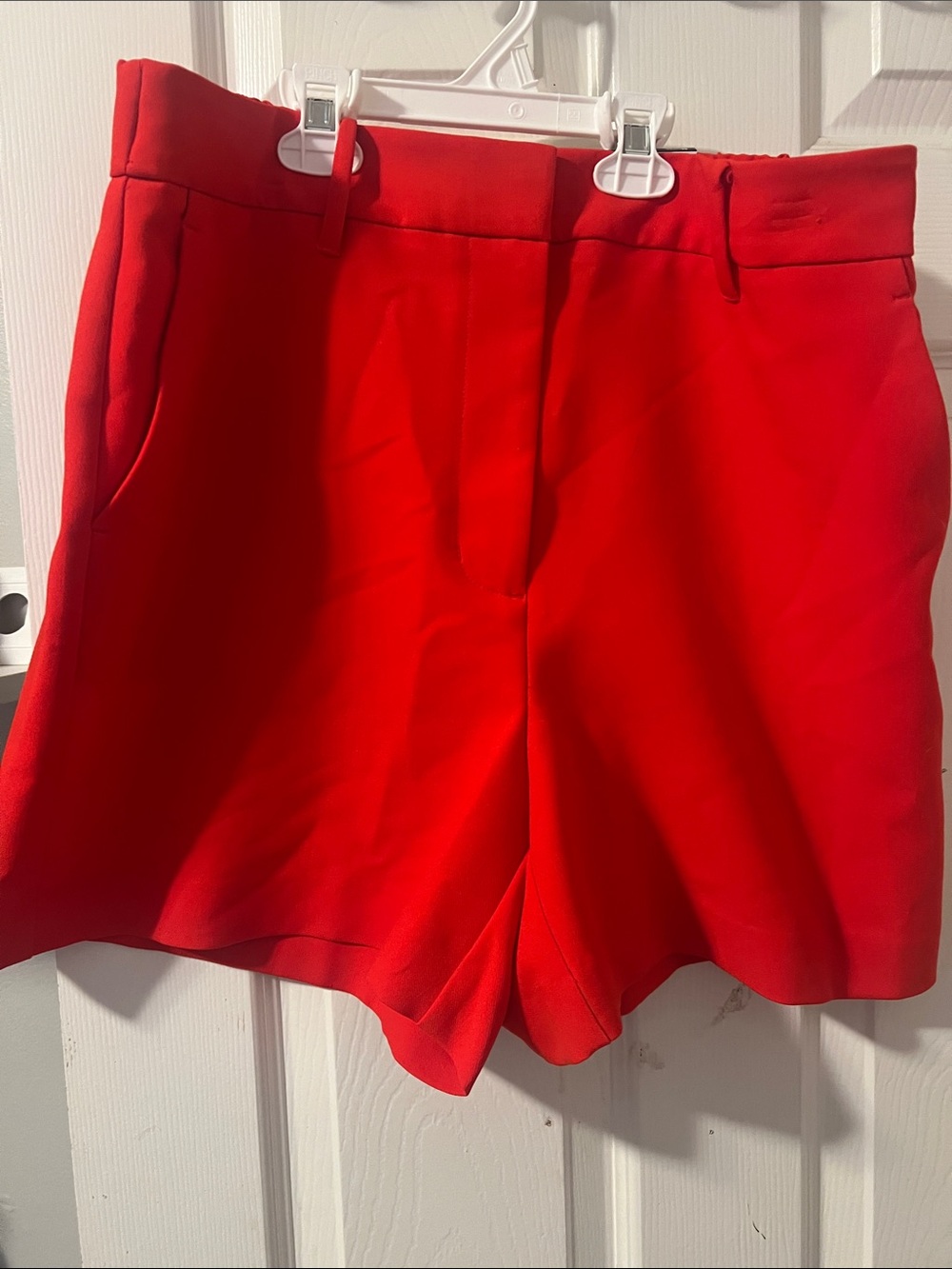 Nine West NWT Vibrant Red Tailored Bermuda Shorts